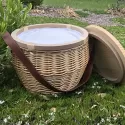 branded Scotch Wicker Picnic Cooler Basket(round), from our range of promotional Picnic Sets