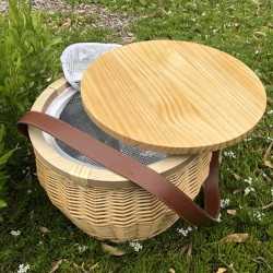 Picnic Sets - Scotch Wicker Picnic Cooler Basket(round)