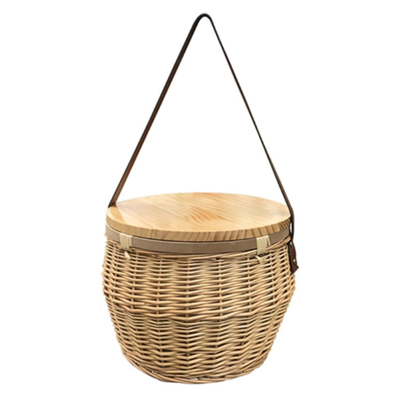 branded Scotch Wicker Picnic Cooler Basket(round), from our range of promotional Picnic Sets