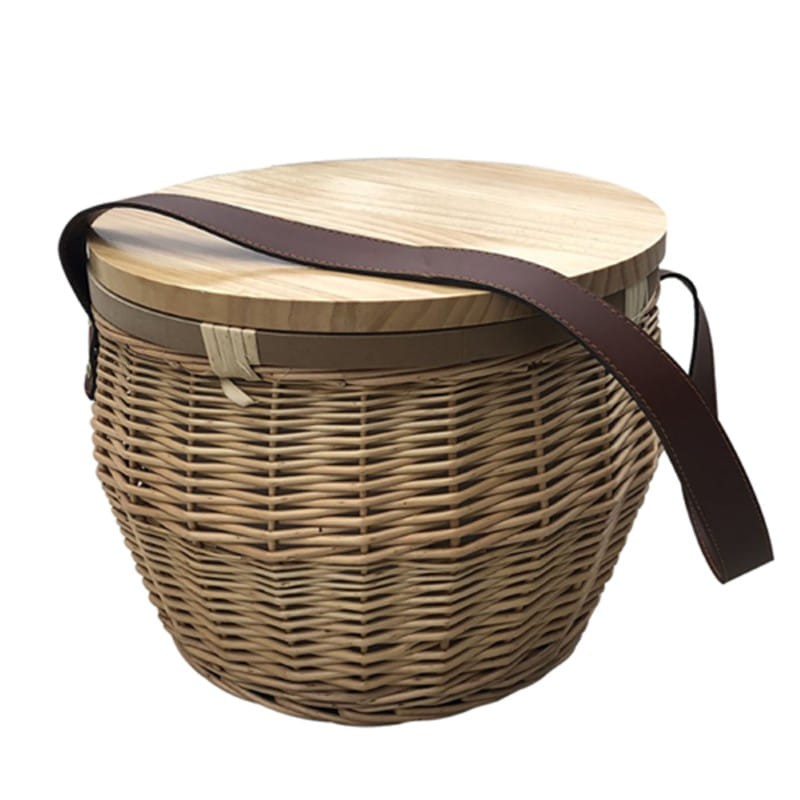 branded Scotch Wicker Picnic Cooler Basket(round), from our range of promotional Picnic Sets