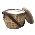 branded Scotch Wicker Picnic Cooler Basket(round), from our range of promotional Picnic Sets