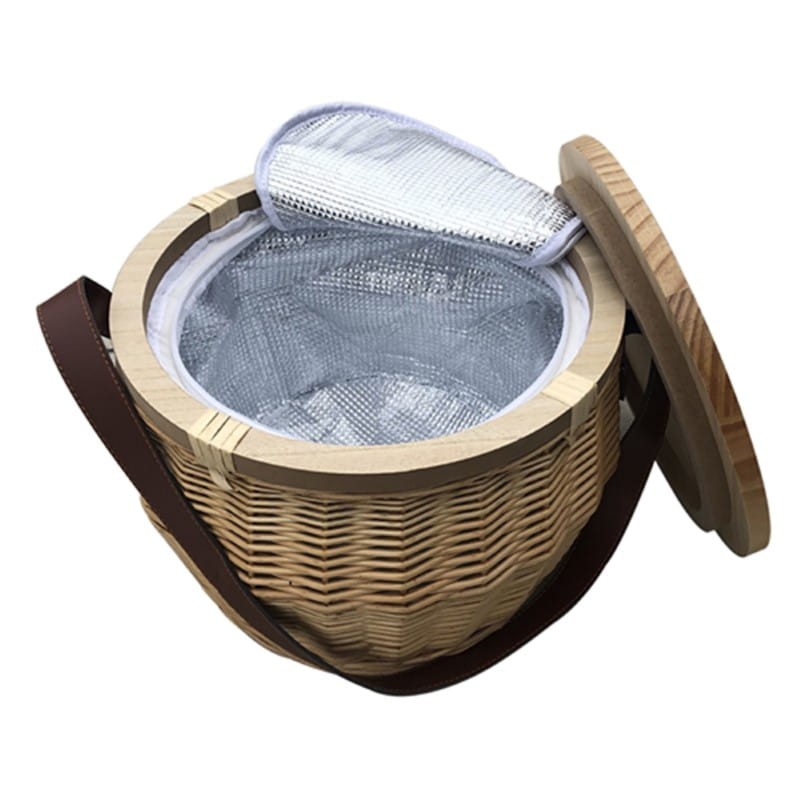 branded Scotch Wicker Picnic Cooler Basket(round), from our range of promotional Picnic Sets