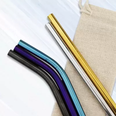 branded Stainless Steel Straw 8MM x 215MM, from our range of promotional Homeware Products
