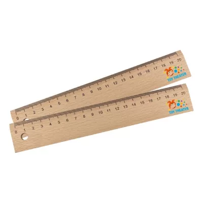 branded Wood Ruler 20cm, from our range of promotional Rulers