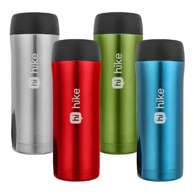 branded JOEmo 380ml, from our range of promotional Reusable Coffee Cups - Metal