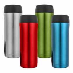branded JOEmo 380ml, from our range of promotional Reusable Coffee Cups - Metal