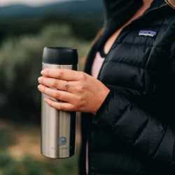 branded JOEmo 380ml, from our range of promotional Reusable Coffee Cups - Metal