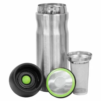 branded TEAmo 414ml, from our range of promotional Reusable Coffee Cups - Metal