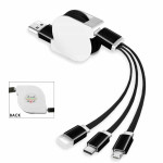 branded Kyomo Retractable Charging Cable, from our range of promotional USB Hubs &amp; Cables