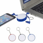 branded Charging Cable Key Ring, from our range of promotional Metal Keyrings