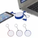 branded Charging Cable Key Ring, from our range of promotional Metal Keyrings