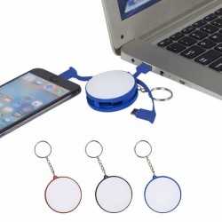 branded Charging Cable Key Ring, from our range of promotional Metal Keyrings