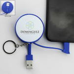 branded Charging Cable Key Ring, from our range of promotional Metal Keyrings