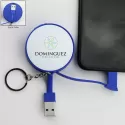 branded Charging Cable Key Ring, from our range of promotional Metal Keyrings