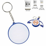 branded Charging Cable Key Ring, from our range of promotional Metal Keyrings