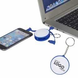 branded Charging Cable Key Ring, from our range of promotional Metal Keyrings