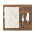 Cheese Gift Sets  - Fuzo Marble Cheeseboard &amp; Knife Set