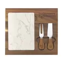 branded Fuzo Marble Cheeseboard &amp; Knife Set, from our range of promotional Cheese Gift Sets