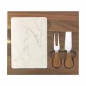 branded Fuzo Marble Cheeseboard &amp; Knife Set, from our range of promotional Cheese Gift Sets