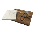 Cheese Gift Sets  - Fuzo Marble Cheeseboard &amp; Knife Set