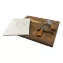 branded Fuzo Marble Cheeseboard &amp; Knife Set, from our range of promotional Cheese Gift Sets