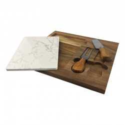 Cheese Gift Sets - Fuzo Marble Cheeseboard & Knife Set