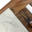 branded Fuzo Marble Cheeseboard &amp; Knife Set, from our range of promotional Cheese Gift Sets