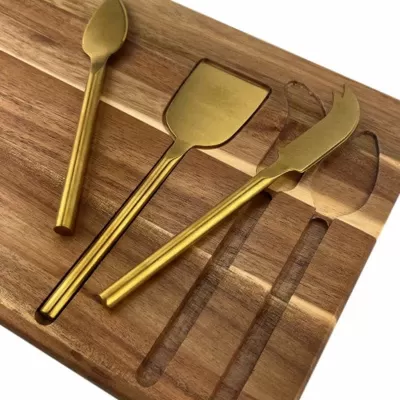 branded Yeto Cheeseboard & Knife Set, from our range of promotional Cheese Gift Sets