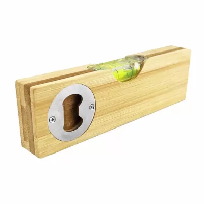 branded Spirt Bamboo Bottle Opener Leveller, from our range of promotional Bottle Openers
