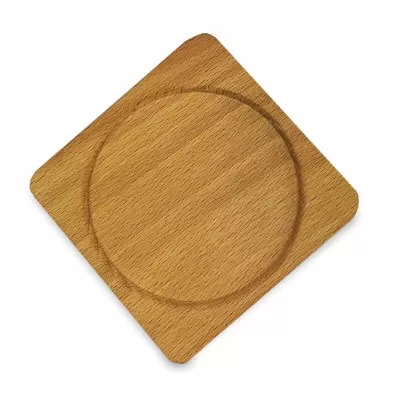 branded Feldberg Wood Coaster, from our range of promotional Coasters