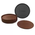 branded Franklin Leather Coaster Set of 6, from our range of promotional Coasters