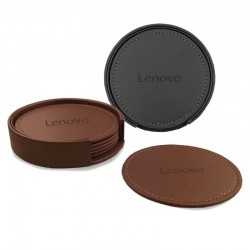 branded Franklin Leather Coaster Set of 6, from our range of promotional Coasters