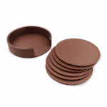 branded Franklin Leather Coaster Set of 6, from our range of promotional Coasters