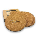branded Vineyards Cork Coaster Round Set of 4, from our range of promotional Coasters