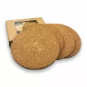 branded Vineyards Cork Coaster Round Set of 4, from our range of promotional Coasters