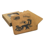 branded Vineyards Cork Coaster Square Set of 4, from our range of promotional Coasters