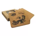 branded Vineyards Cork Coaster Square Set of 4, from our range of promotional Coasters