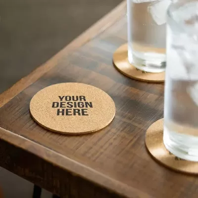 branded Vineyards Cork Coaster-Round, from our range of promotional Coasters