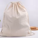 branded Calico Library Bag - Drawstrings, from our range of promotional Cotton &amp; Calico Tote Bags