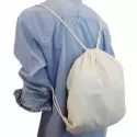 branded Calico Library Bag - Drawstrings, from our range of promotional Cotton &amp; Calico Tote Bags