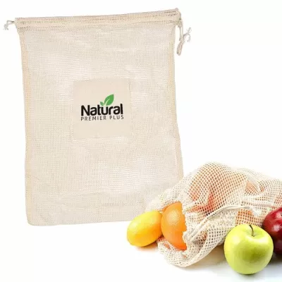 branded Cuban Cotton Mesh Produce Bag, from our range of promotional Cotton & Calico Tote Bags