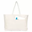 branded Delton Canvas Large Shopper, from our range of promotional Cotton &amp; Calico Tote Bags