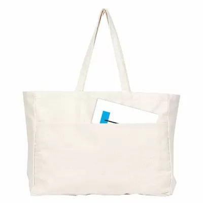 branded Delton Canvas Large Shopper, from our range of promotional Cotton & Calico Tote Bags