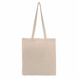 branded Long Handle Calico Shopper, from our range of promotional Cotton & Calico Tote Bags