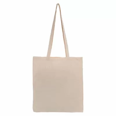 branded Long Handle Calico Shopper, from our range of promotional Cotton & Calico Tote Bags