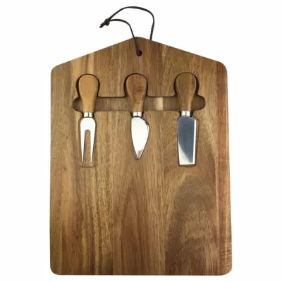 branded Trekko Cheeseboard & Knife Set, from our range of promotional Cheese Sets