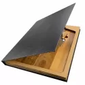 branded Trekko Cheeseboard &amp; Knife Set, from our range of promotional Cheese Sets
