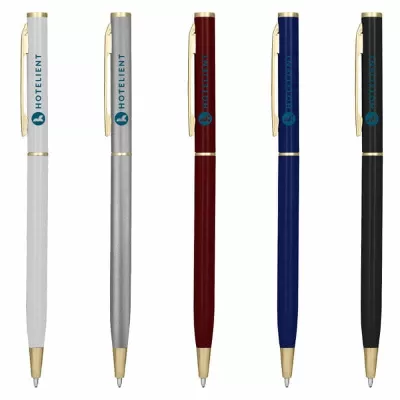 branded Berlino Metal Gold Metal Pen, from our range of promotional Metal Promotional Pens