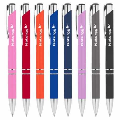 branded Euroauz Rubberised Metal Pen, from our range of promotional Metal Promotional Pens