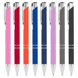 branded Euroauz Rubberised Metal Pen, from our range of promotional Metal Promotional Pens